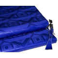 Material de tecido Jacquard africano Áustria Qualidade Royal Blue Bazin Riche Tecido Guiné Brocade Estilos para senhoras com perfume